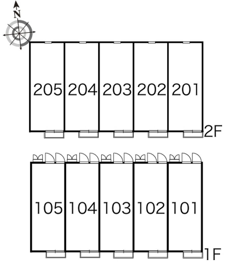 レオパレスエミネントⅡ 間取配置図