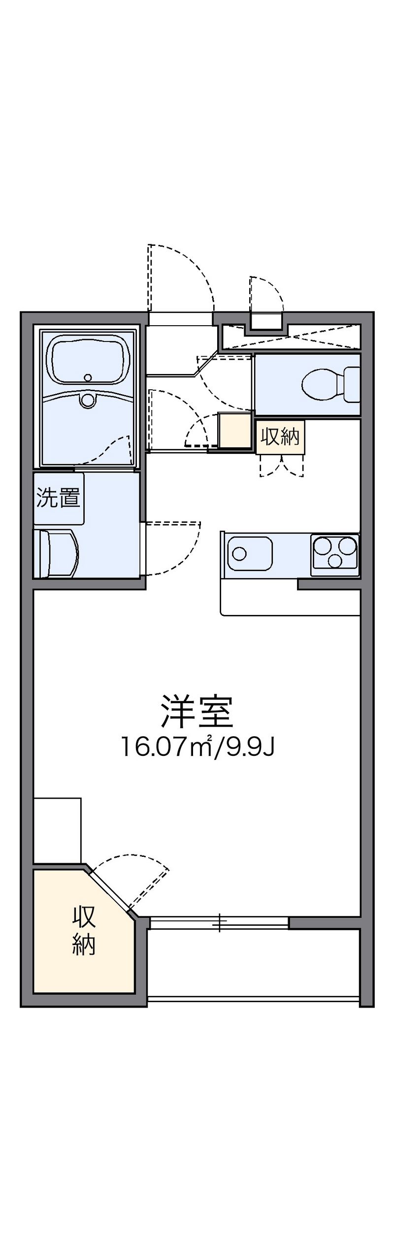 レオパレスＨＩＲＯＳＨＩ 間取図
