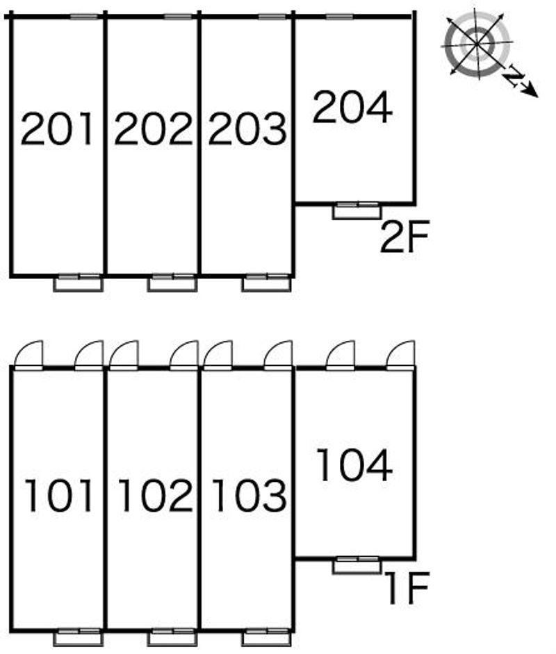 レオパレスフィオリーナ 間取配置図
