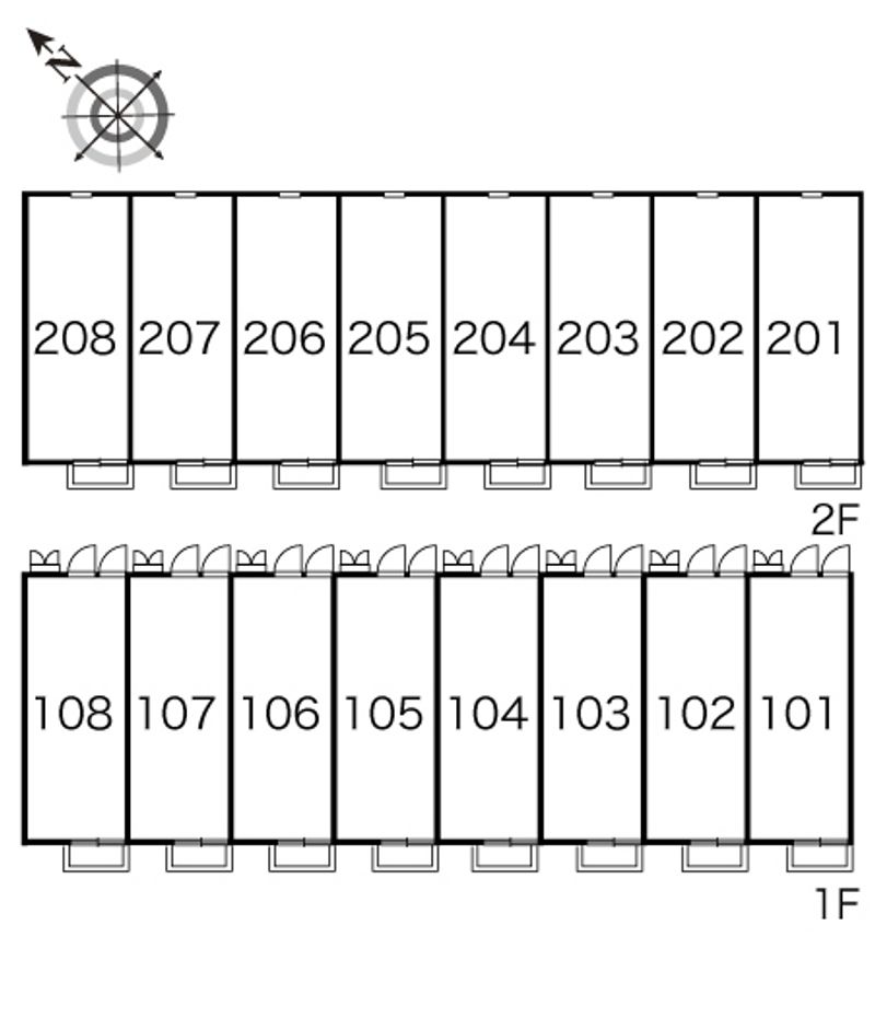 レオパレスＳｔｒａｎｄ　Ⅰ 間取配置図