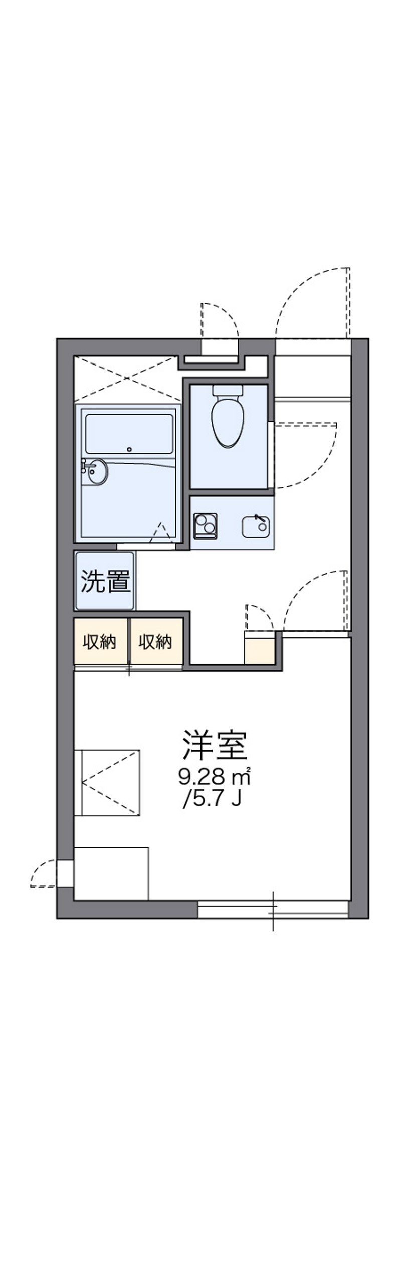レオパレスオーキッドⅡ 間取り