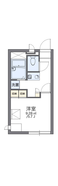 レオパレスオーキッドⅡ 間取り図