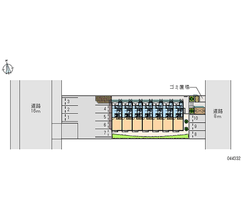 44332 bãi đậu xe hàng tháng