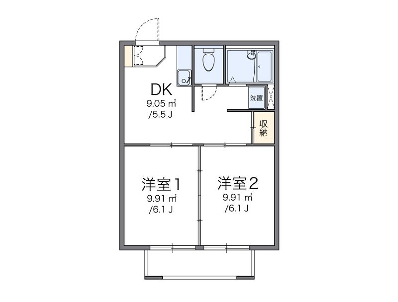 レオパレスＫＯＹＡＭＡ 間取図