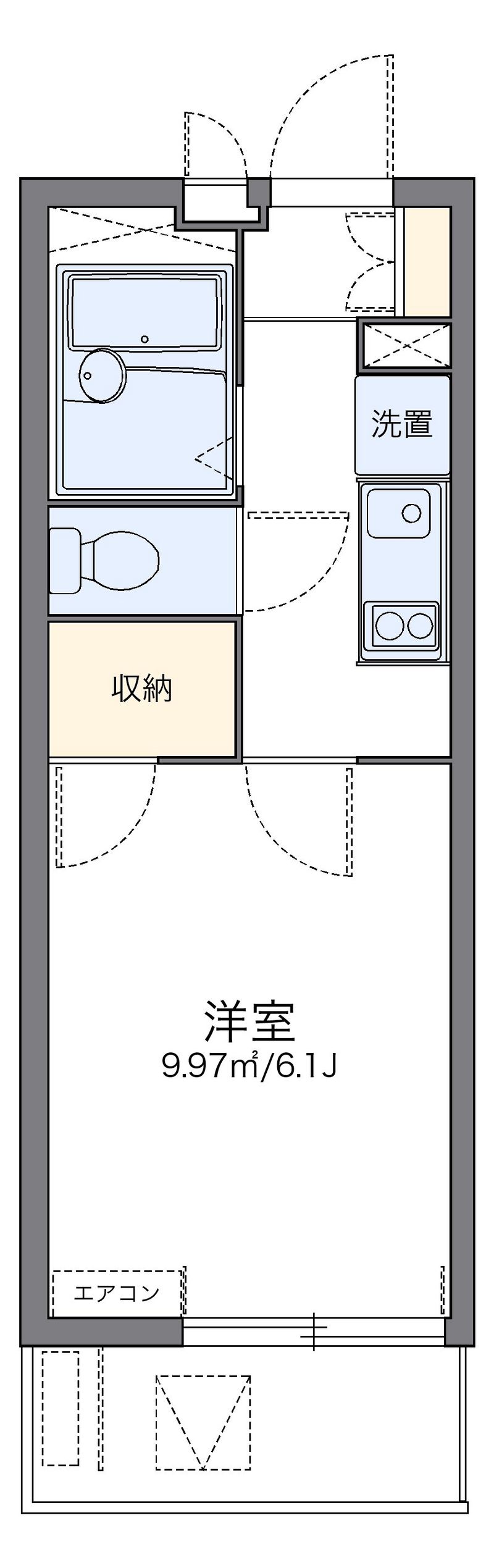 レオパレス元住吉桜下 間取り
