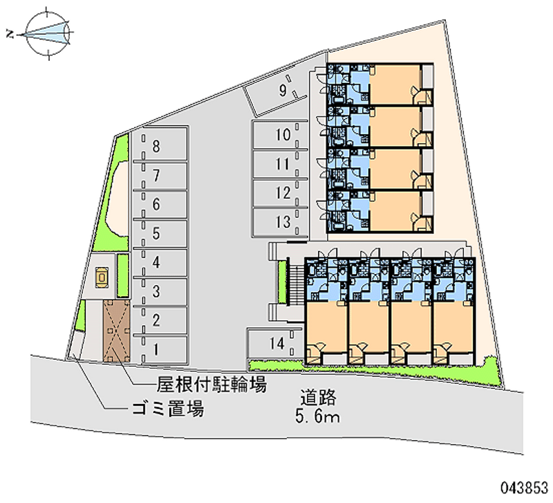 43853 Monthly parking lot