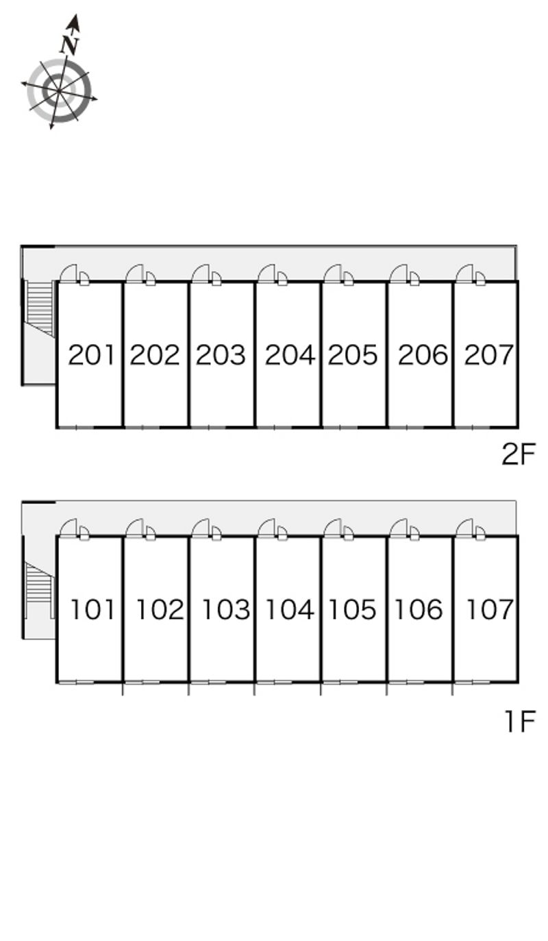 レオパレスやのい 間取り配置図