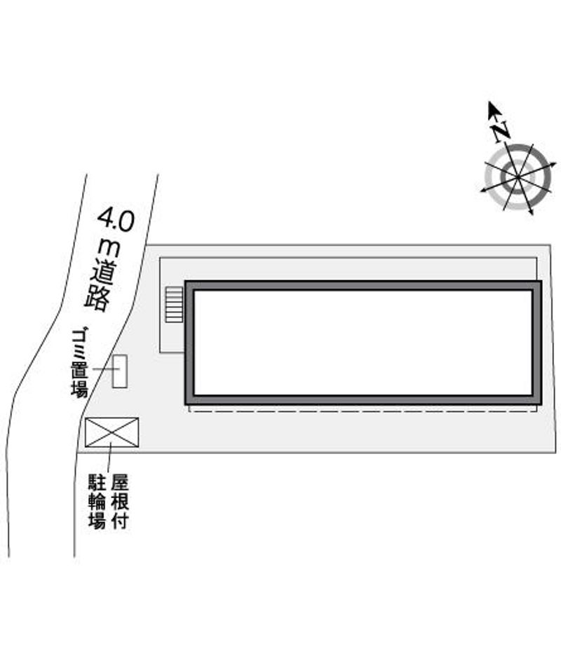 レオパレスヴァン壱番館 配置図