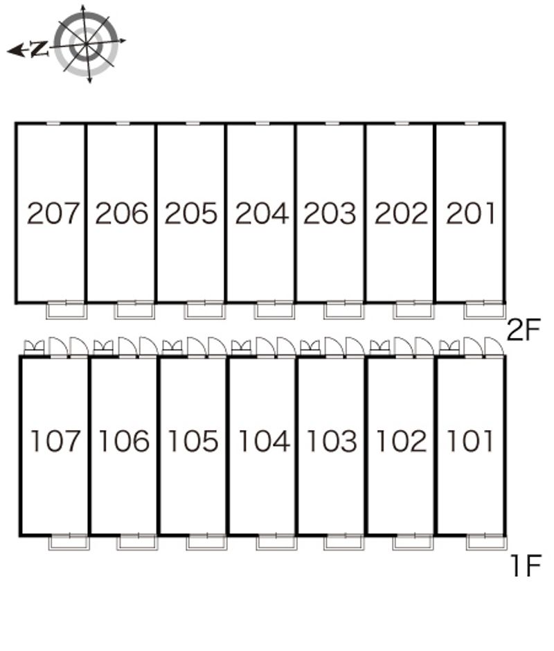 レオパレス南手城 間取配置図