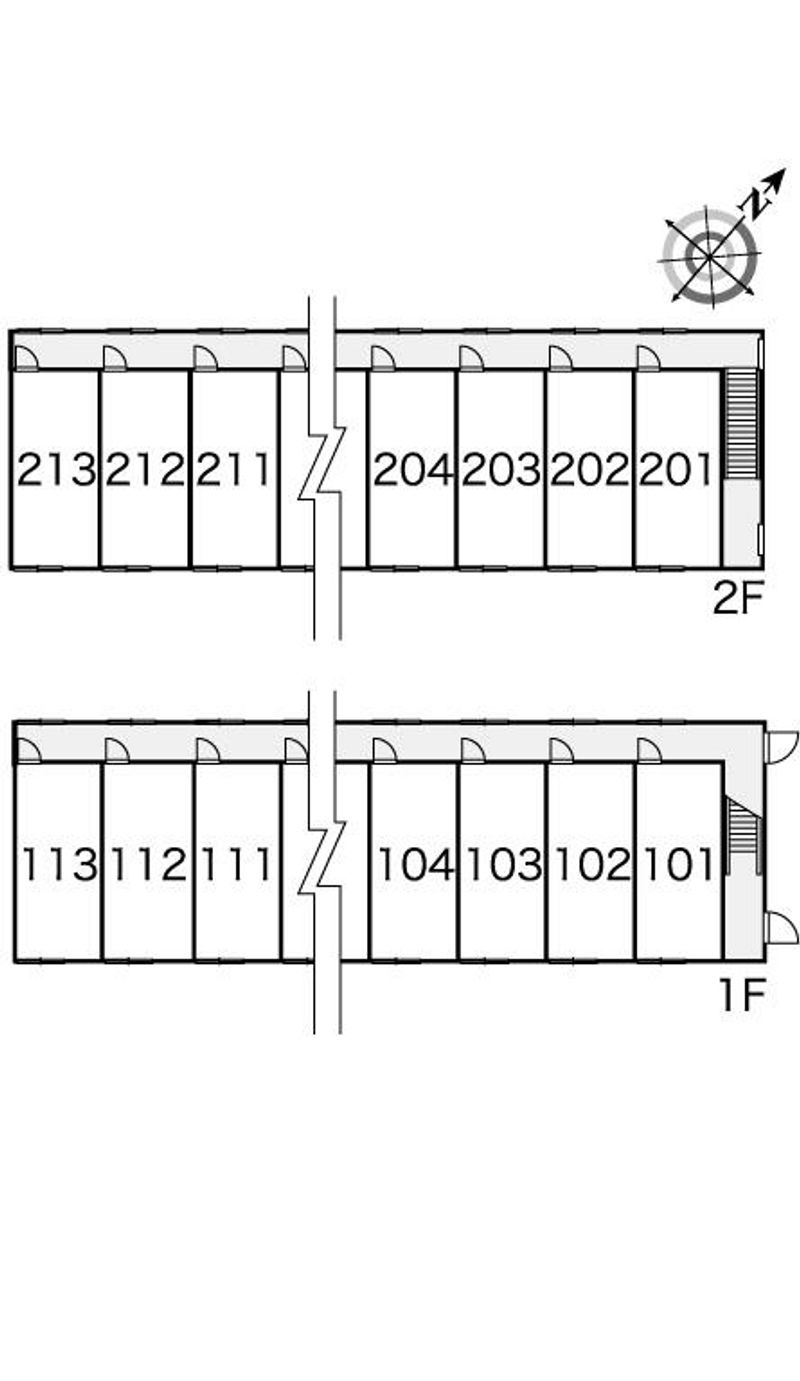 レオパレスエル　フレール 間取り配置図