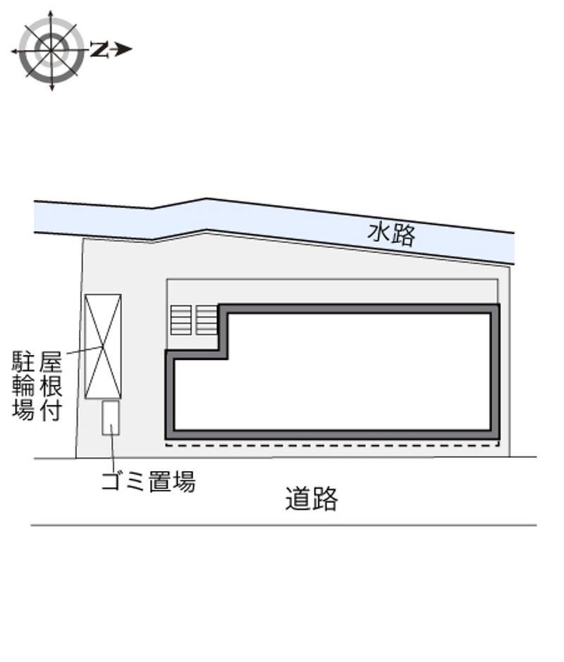レオパレスウッディーコート 配置図