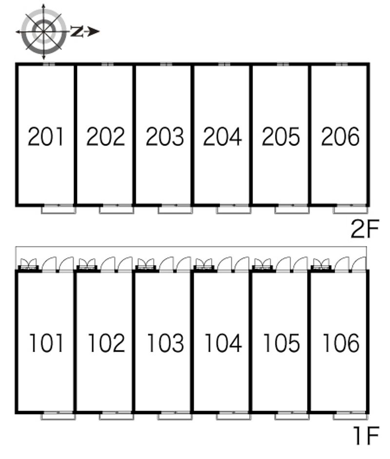 レオパレスヴィグール 間取配置図