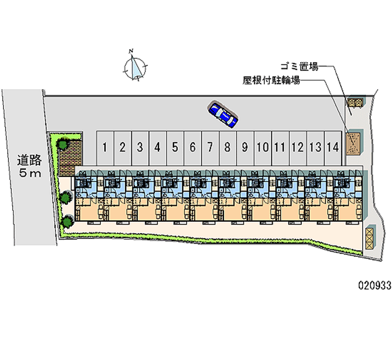 レオパレスサニーヒル千日 月極駐車場