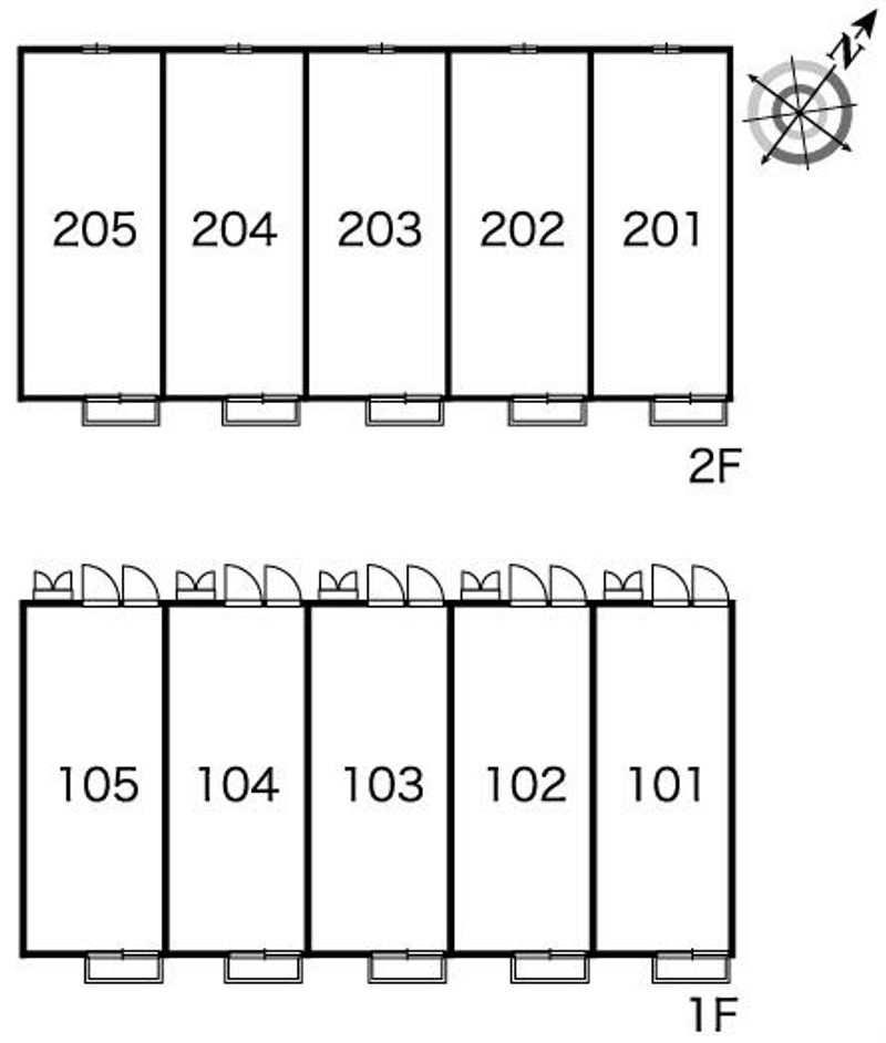 レオパレス金剛沢 間取配置図