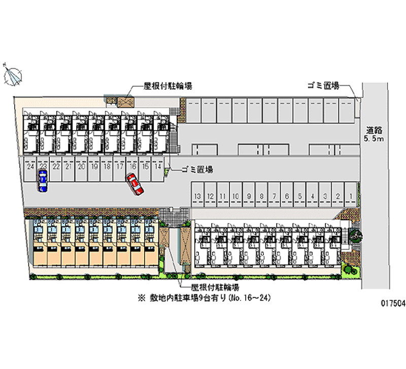 レオパレスＫ’ＳⅣ 月極駐車場