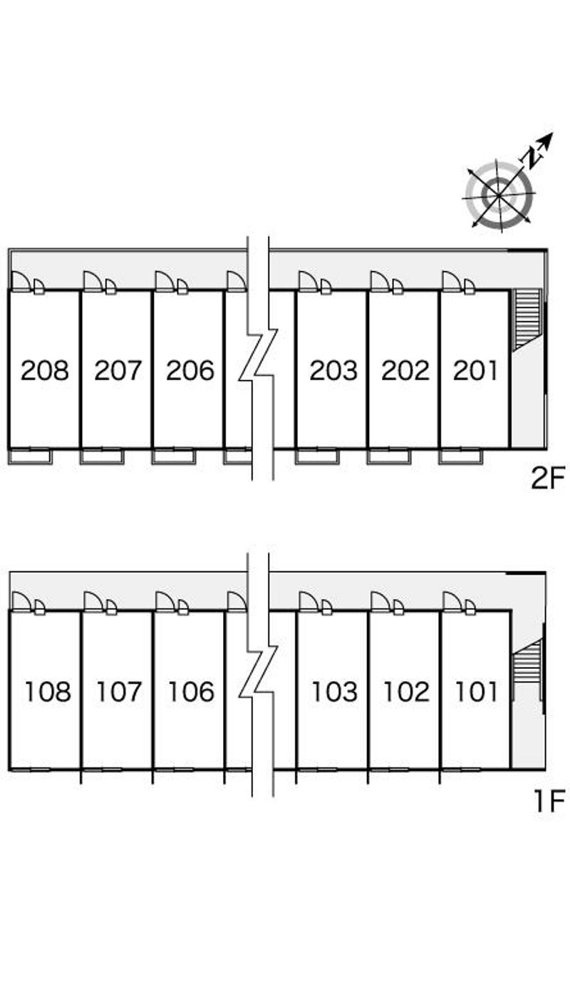 レオパレスひまわり 間取配置図