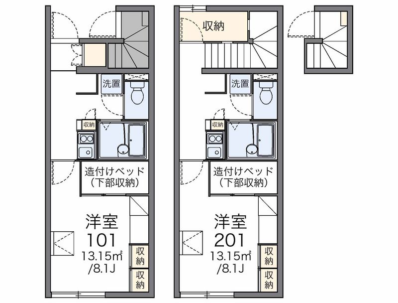 レオパレス桜 間取図
