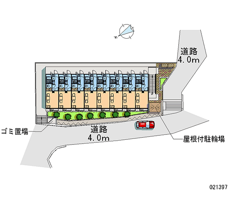 レオパレスハチロー 区画図
