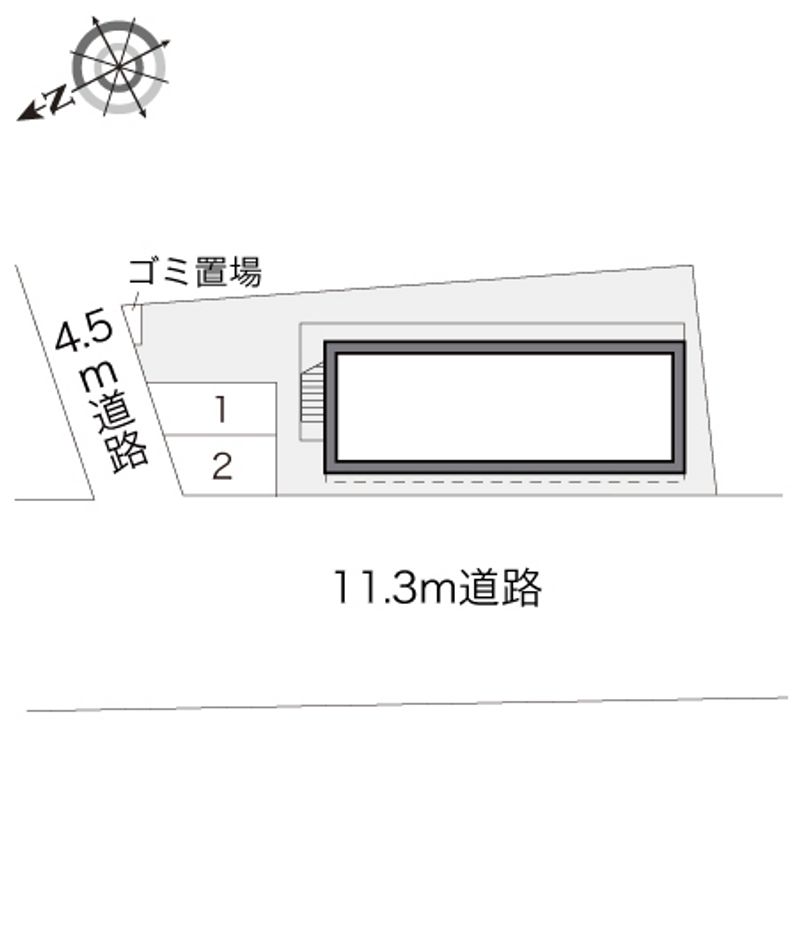 レオパレス狭山ヶ丘 配置図