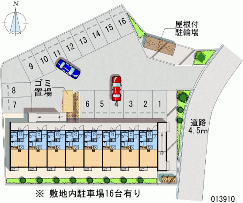 レオパレスカクモ 月極駐車場