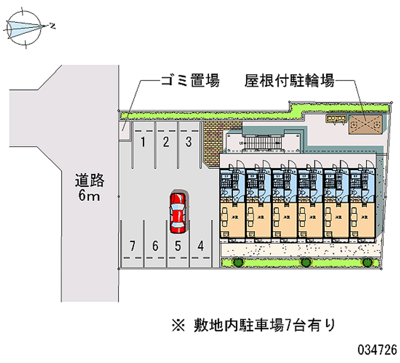 レオパレスあおいＭ 月極駐車場