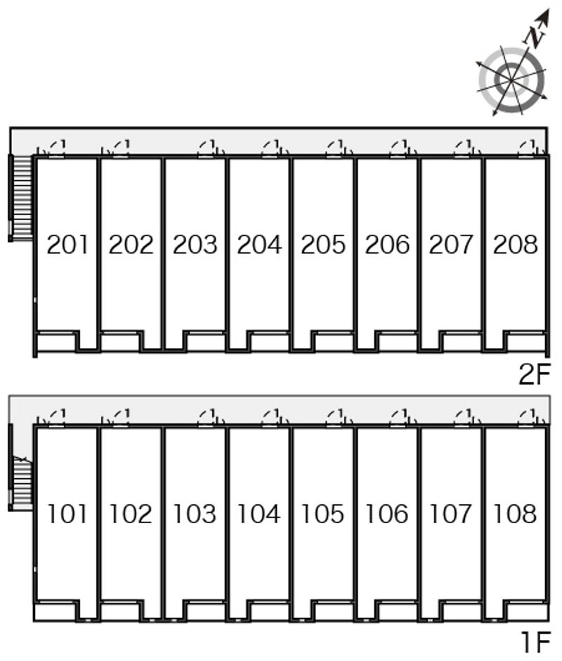 ミランダ三本木 間取配置図