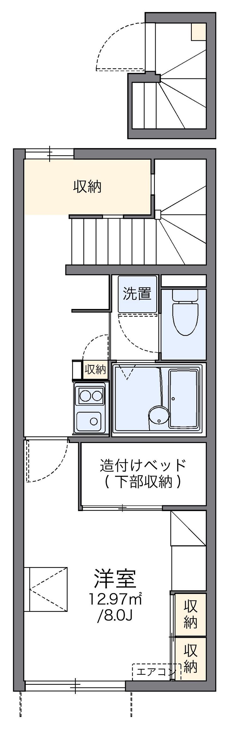 レオパレスグランヴェール 間取図
