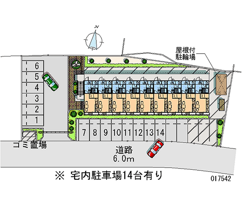 17542月租停車場