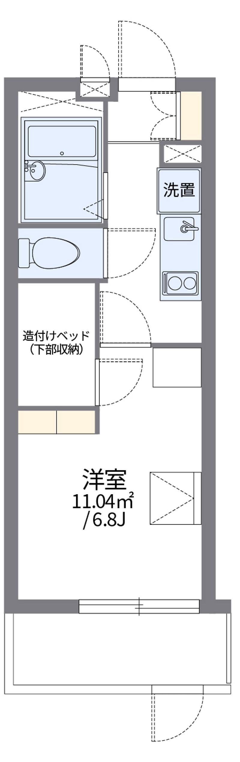 レオパレスルーエ六甲 間取り