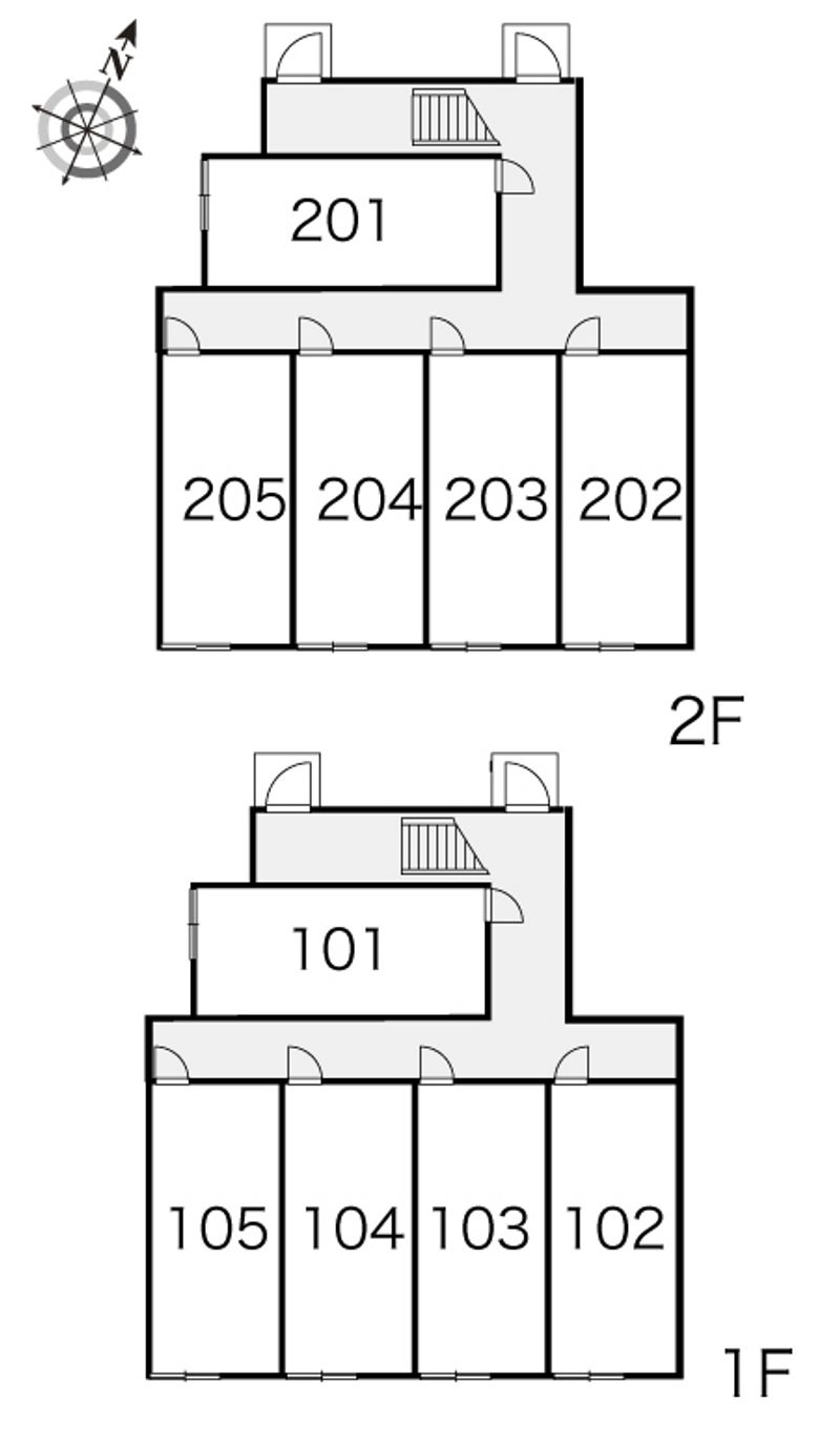 レオパレスＦＡＲＭ光Ⅱ 間取配置図
