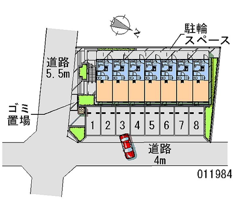 11984月租停车场