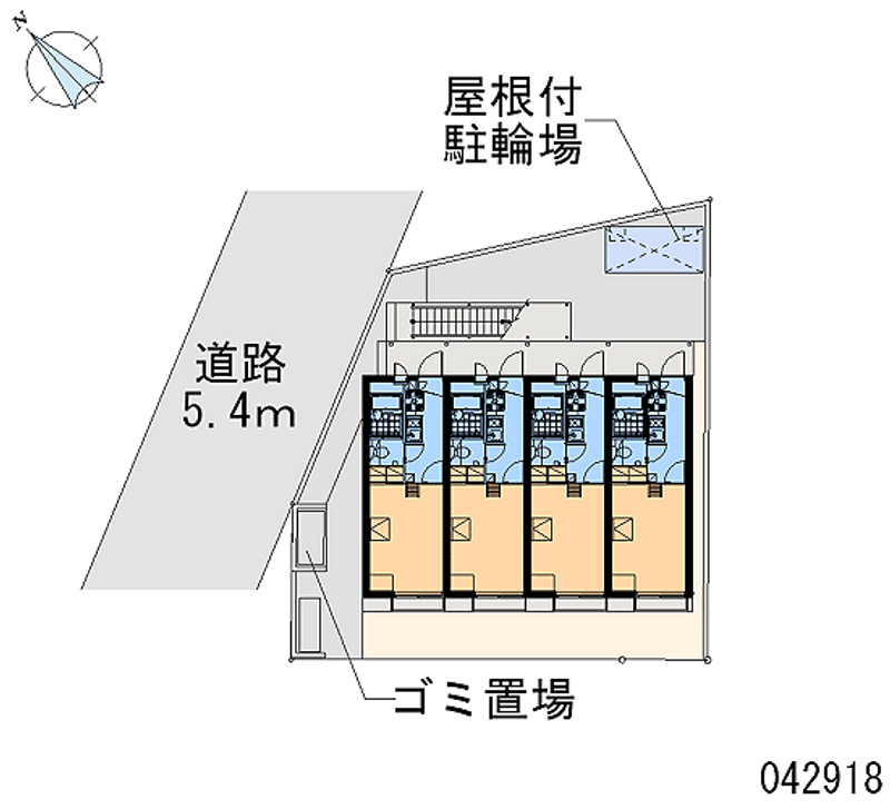 レオパレスコスモオーラ 区画図