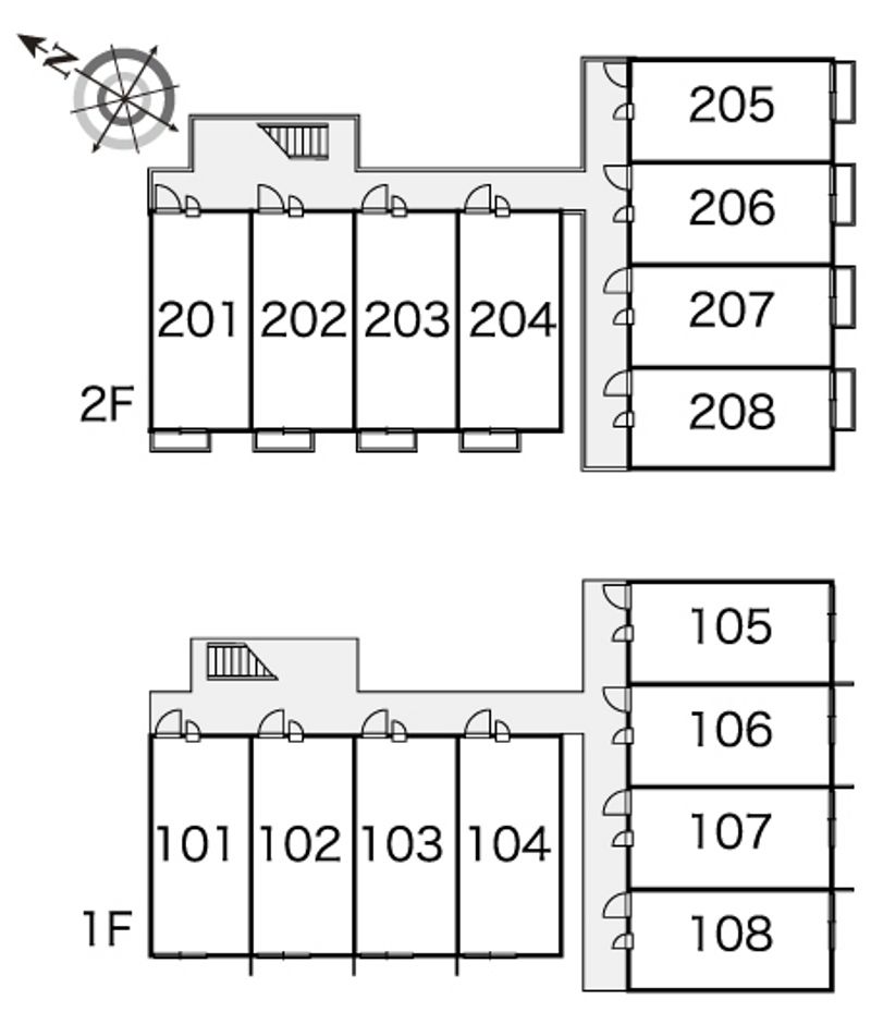 レオパレスＫ　ｓⅢ 間取配置図
