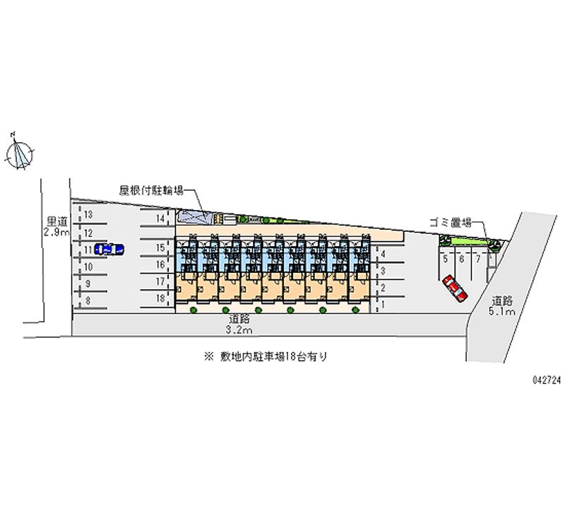 42724 bãi đậu xe hàng tháng