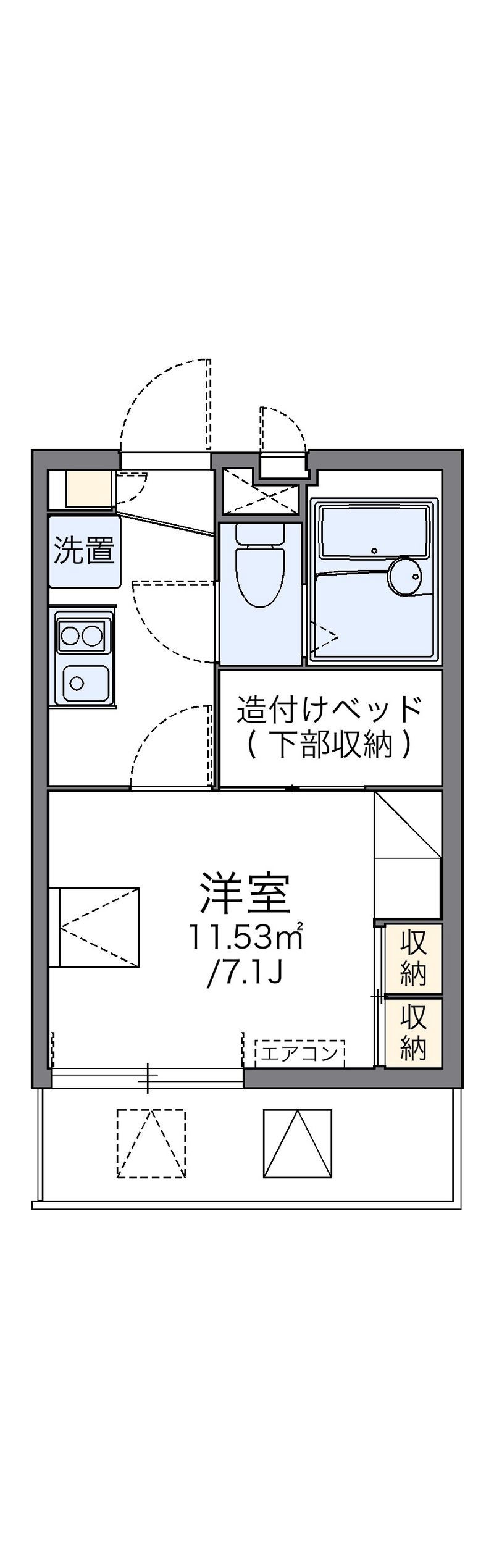 レオパレスＦｕｍｉｎ 間取図
