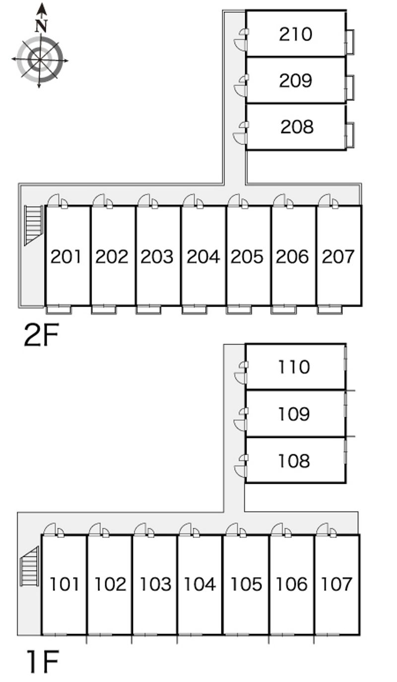 レオパレスミリオンベル 間取り配置図