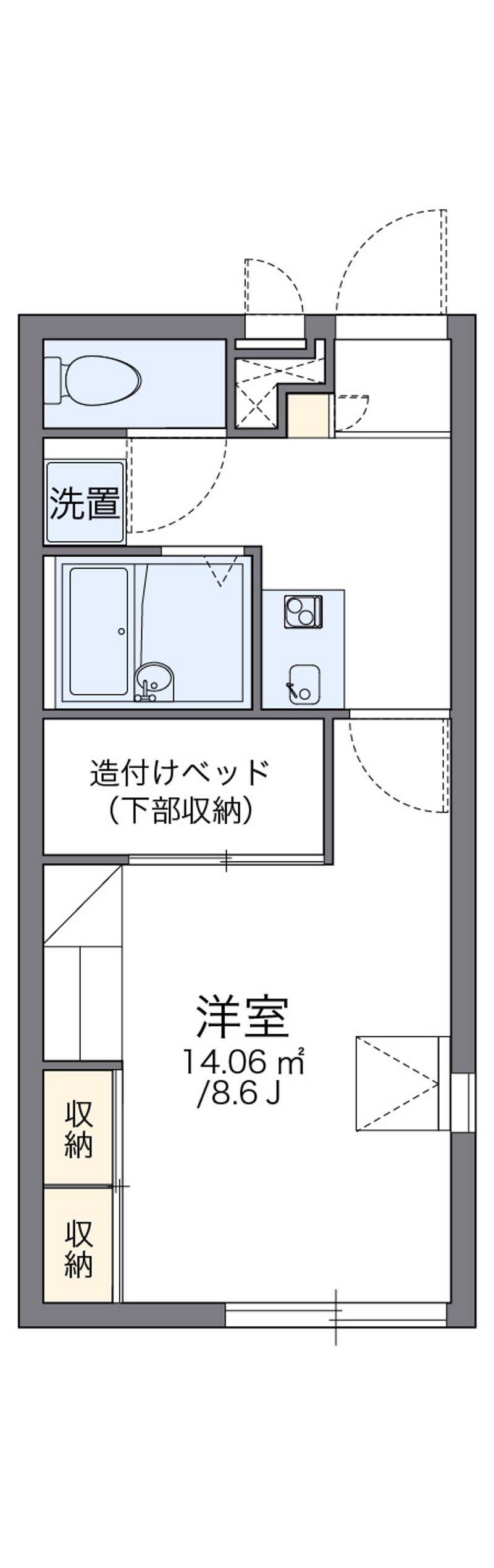 レオパレスアンダンティーノ 間取図