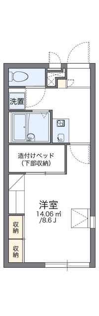 レオパレスアンダンティーノ 間取り図