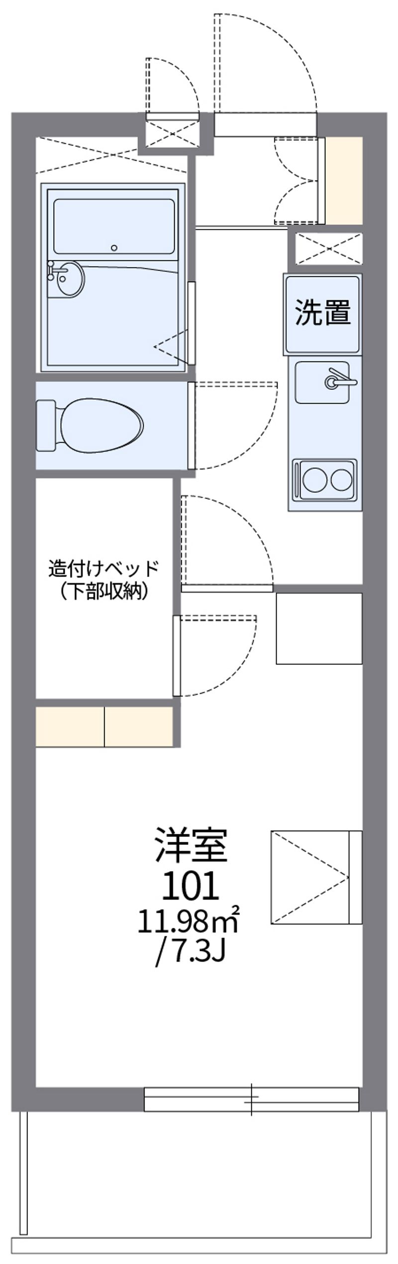 レオパレスイターナル原 間取図