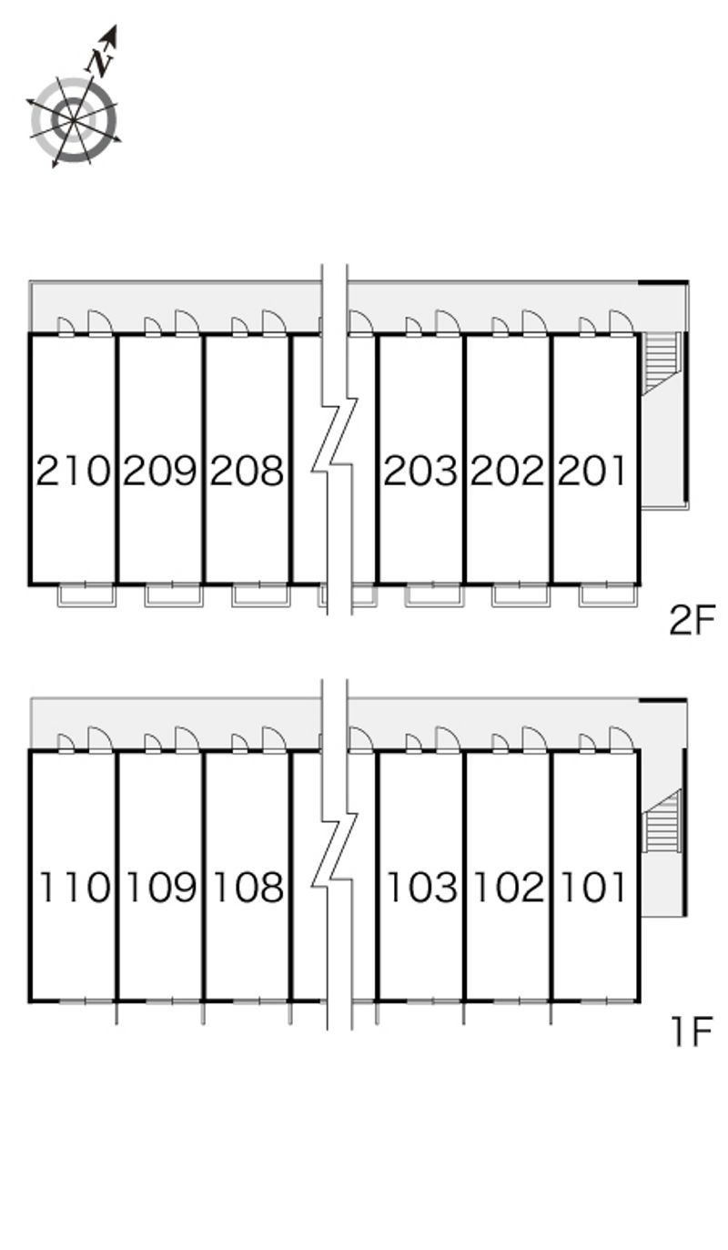 レオパレス瑞江Ⅲ 間取り配置図