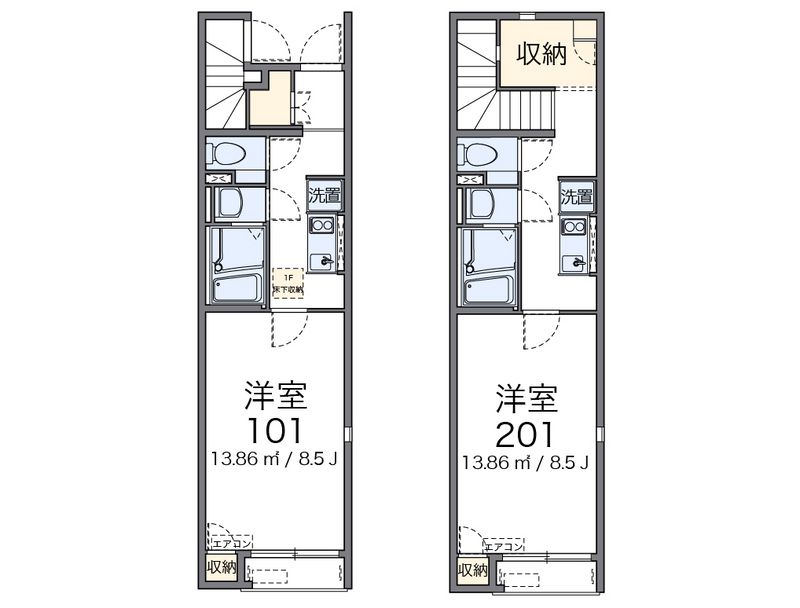 レオネクストＫＡＯＲＵハウス 間取図