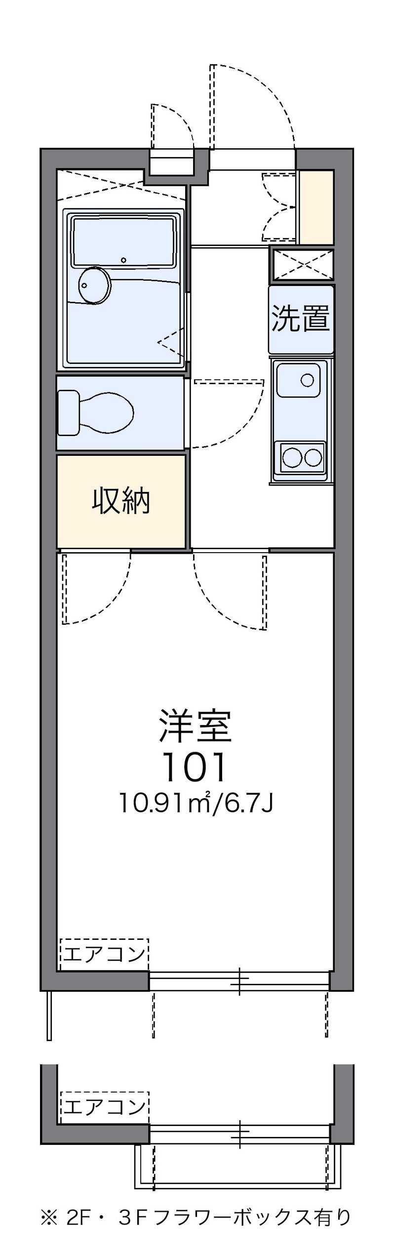 レオパレスＴＫ　ｏｎｅ 間取図