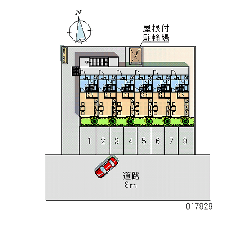 レオパレスアップル 区画図