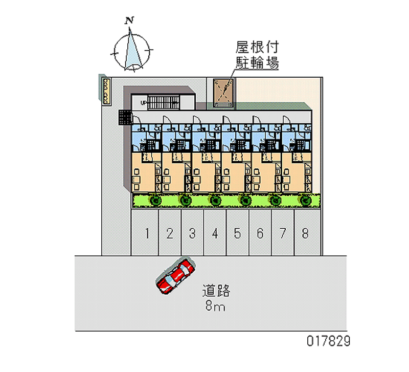 レオパレスアップル 月極駐車場