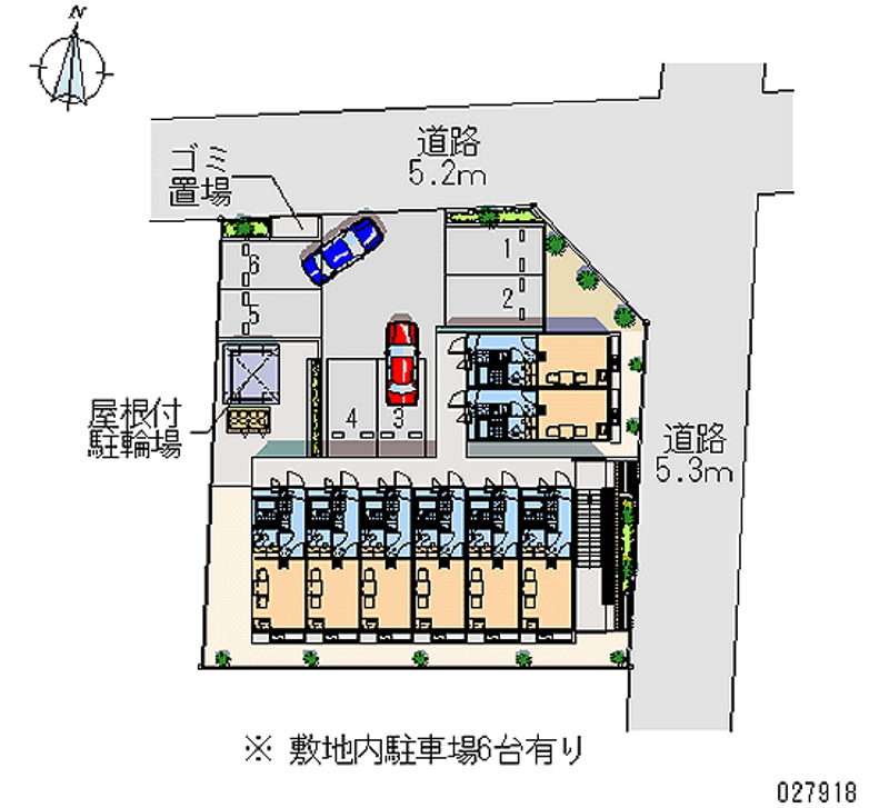 レオパレス上杉 月極駐車場