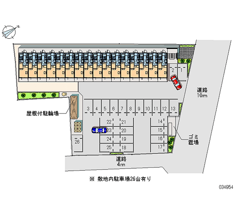 34954 Monthly parking lot