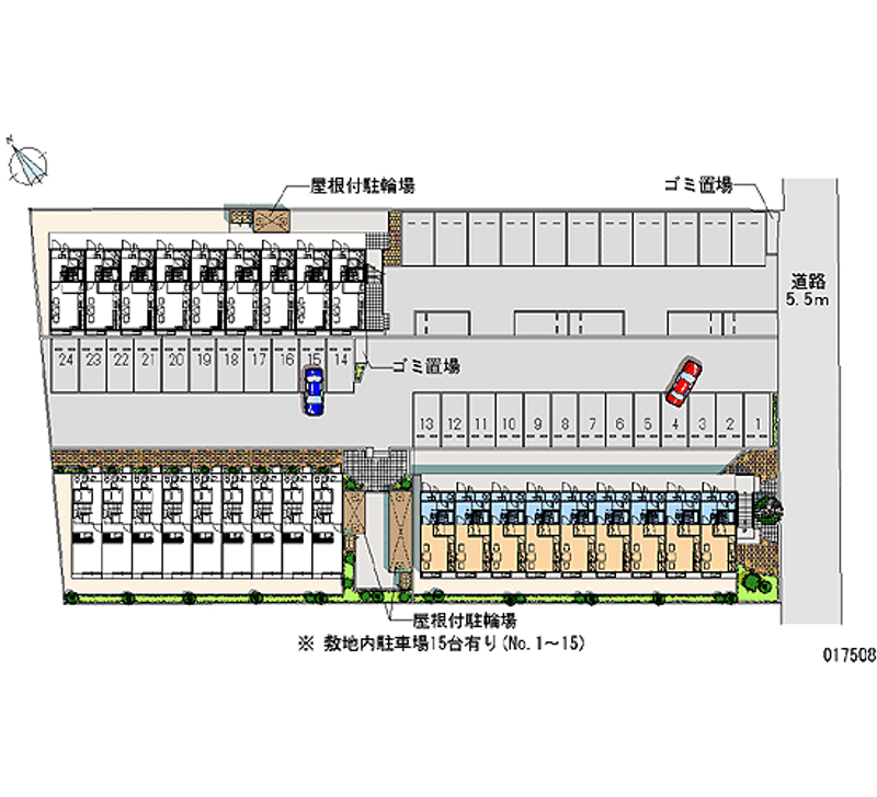 レオパレスＫ’ＳⅢ 月極駐車場