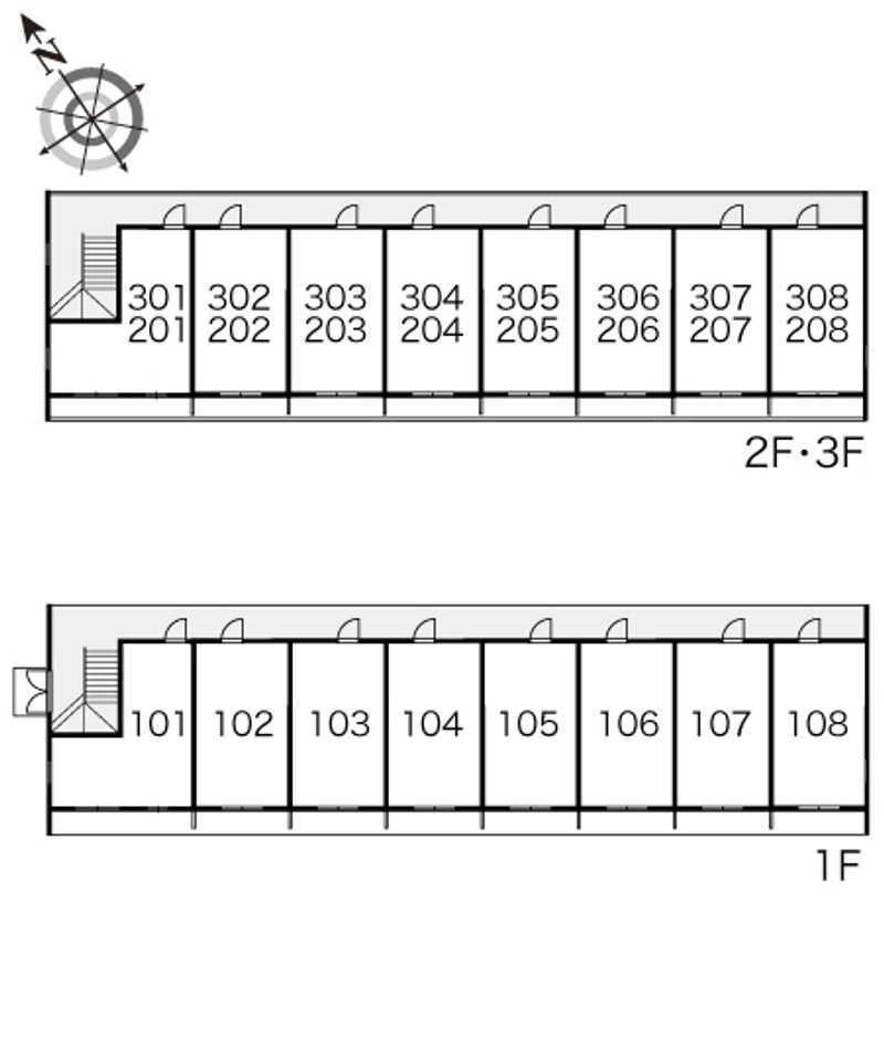 レオパレスレギューム 間取配置図