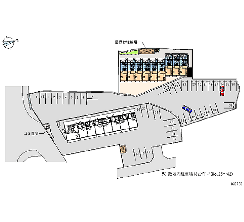 レオパレスプラントゥール 月極駐車場