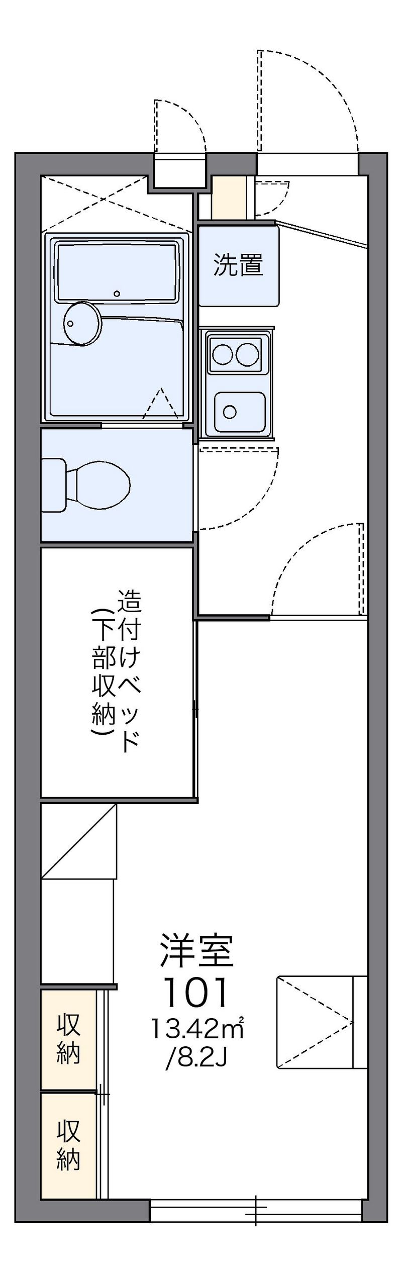 レオパレスコンフォート 間取図
